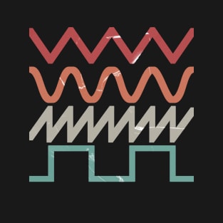 SYNTHESIZER WAVEFORMS #7 FATWAVES COLOR T-Shirt