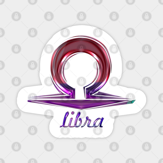 Zodiac Libra - Color full design Magnet by INDONESIA68