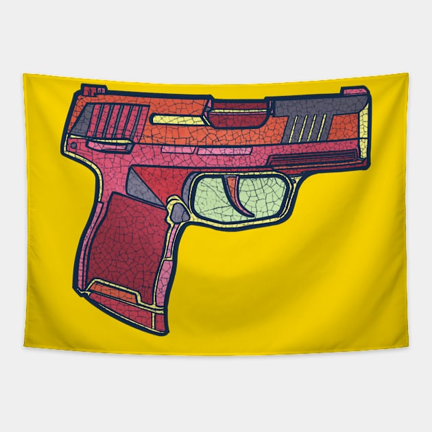 Pistol Tapestry by Toby Wilkinson