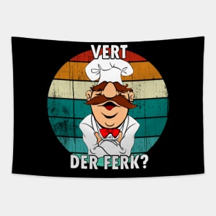 Vert Der Ferk Retro Tapestry