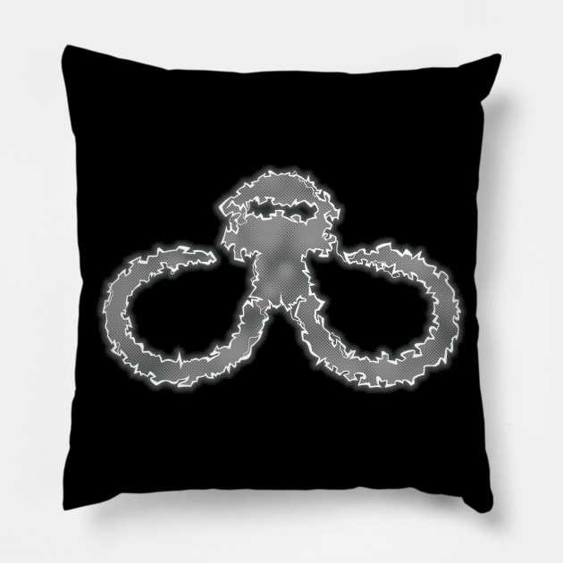 Power Skull - Mastodon Black Pillow by DCLawrenceUK