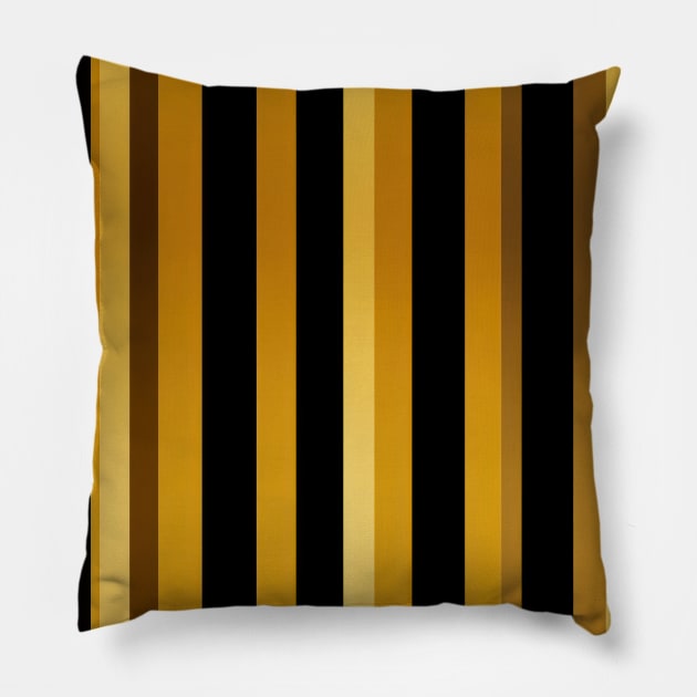 Golden Harmony: Abstract Stripes in Luxe Gold Pillow by star trek fanart and more