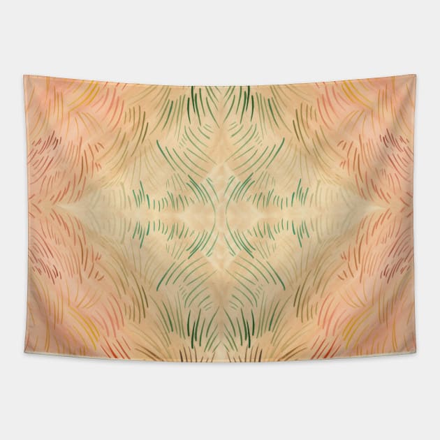 California Fields in Orange Tapestry by Scazzilla