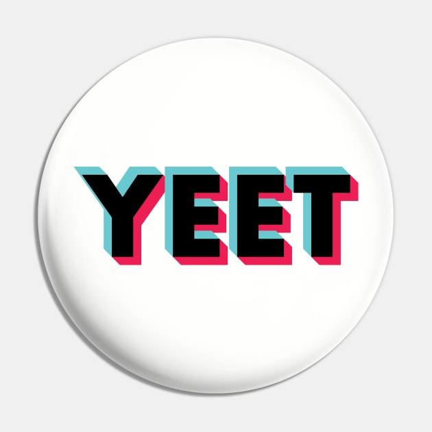 Yeet Glitch Black Pin by BeyondTheDeck