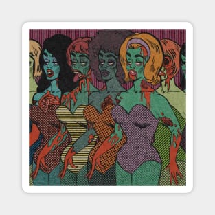 Zombie Beauty Queens Magnet