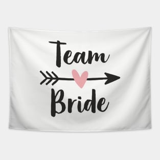 Team Bride Heart Amor Arrow Hen Party Tapestry