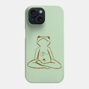 Yoga Bellies Frog Meditation in Henna Phone Case