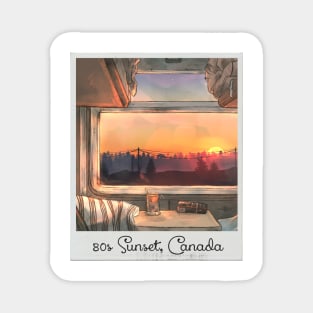 80s Sunset, Canada Magnet