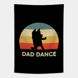 Retro Sunset Dad Bluey Dance Tapestry