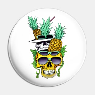 Skull Pineapple Pin