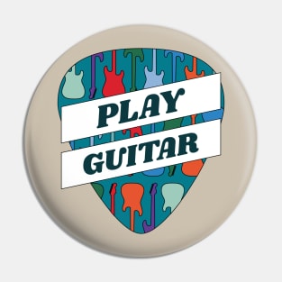 Play Guitar Guitar Pick Pin