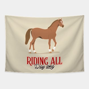 Horse Lover Horses Horse Riding Horse Rider Tapestry