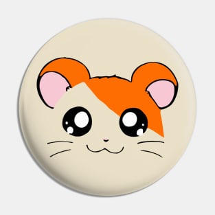 Hamtaro Hamster Cute Kawaii Face Pin