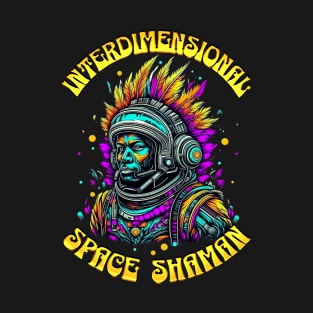 INTERDIMENSIONAL SPACE SHAMAN-gold T-Shirt