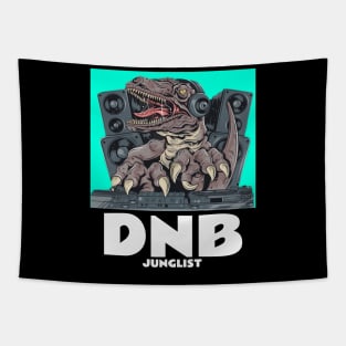 DNB - Junglist T.Rex Dj (blue) Tapestry