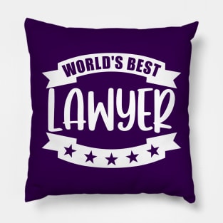 World's Best Lawyer Pillow