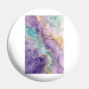 Mint purple gold marble texture pattern 1 Pin