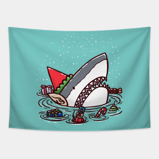 The Elf Shark Tapestry by nickv47