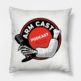 Skeleton Arm Cast Logo Pillow