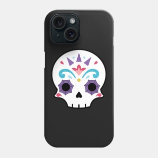 Sugar skull cobweb Phone Case