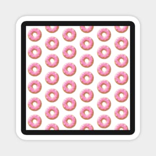 Pink Donuts Pattern Magnet