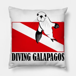 Diving Galapagos Pillow