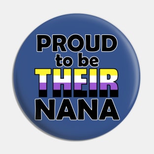 Proud to be THEIR Nana (Nonbinary Pride) Pin