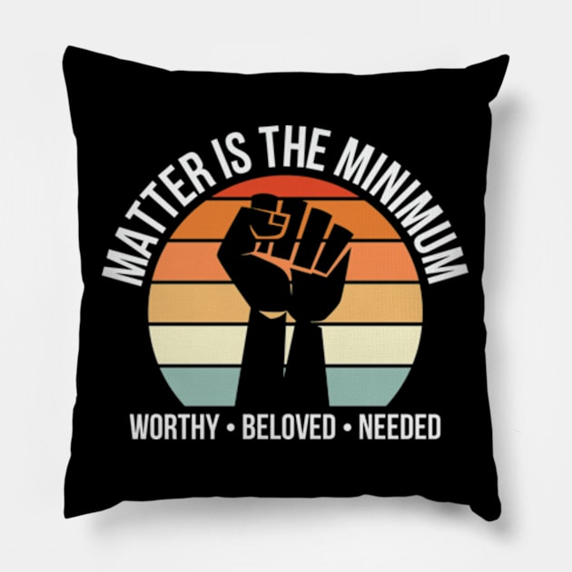 Black Lives Matter Pillow by Hashop