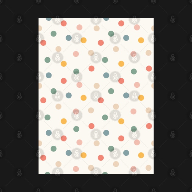 Sweet Minimal Polka Dot Pattern by Velvet Earth