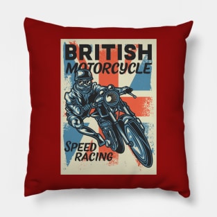 British Motorcycles Pillow