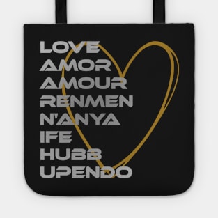 LOVE in Every Language Third Culture Series Tote