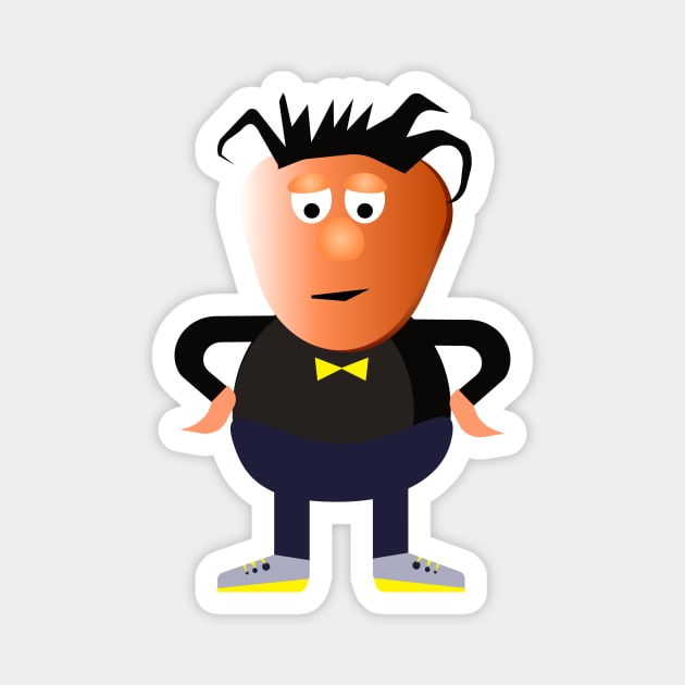 Cartoon funny man Magnet by monika27