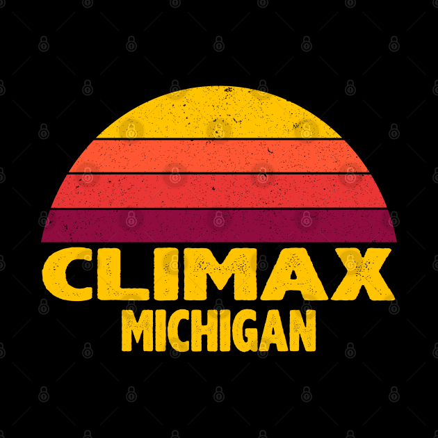 Vintage Retro CLIMAX MICHIGAN Climax Michigan Mask TeePublic UK