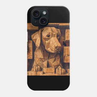 Geometric Dog: Beauty in Blocks Phone Case