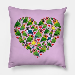 Birdorable Lovebird Heart Pillow