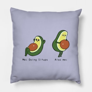 Avocado Sit Ups Pillow