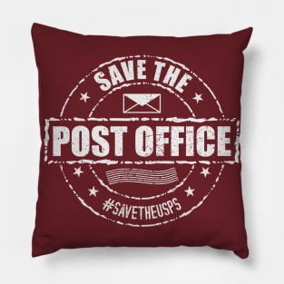 Vintage Save The Post Office Pillow