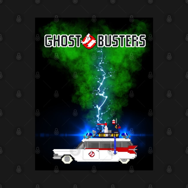 Ecto 1 Ghost Busters by TommySniderArt