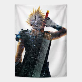 Shadow of Fantasy Warrior Tapestry