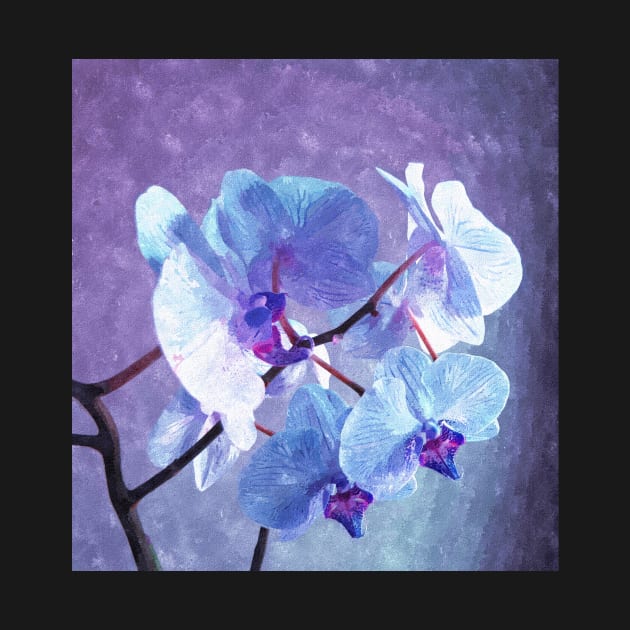 Blue Orchid-Art Prints-Mugs,Cases,Duvets,T Shirts,Stickers,etc by born30