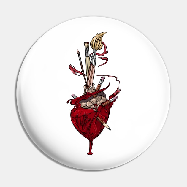 Heart of talent Pin by Artles