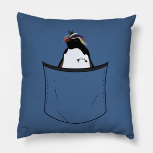 Cool Punk Penguin Pocket Design Pillow