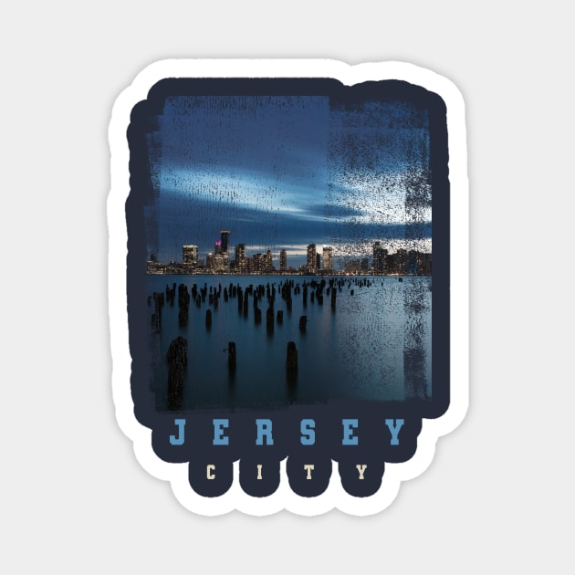 new jersey city nj T-Shirt Magnet by TATOH