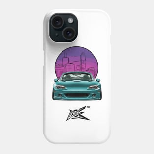 MAZDA MIATA NB STANCED GREEN METALLIC Phone Case