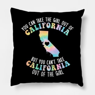 You Can Take The Girl Out Of California Apparel Home State Pillow