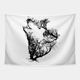 WOLF TREE Tapestry