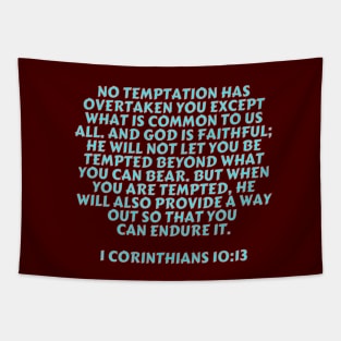 Bible Verse 1 Corinthians 10:13 Tapestry