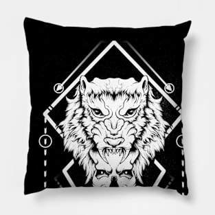 Tiger geometry Pillow