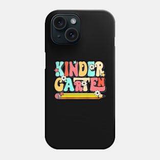 Groovy Hello Kindergarten Vibes Teacher Back To School Phone Case