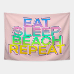 Eat Sleep Beach Repeat Tapestry